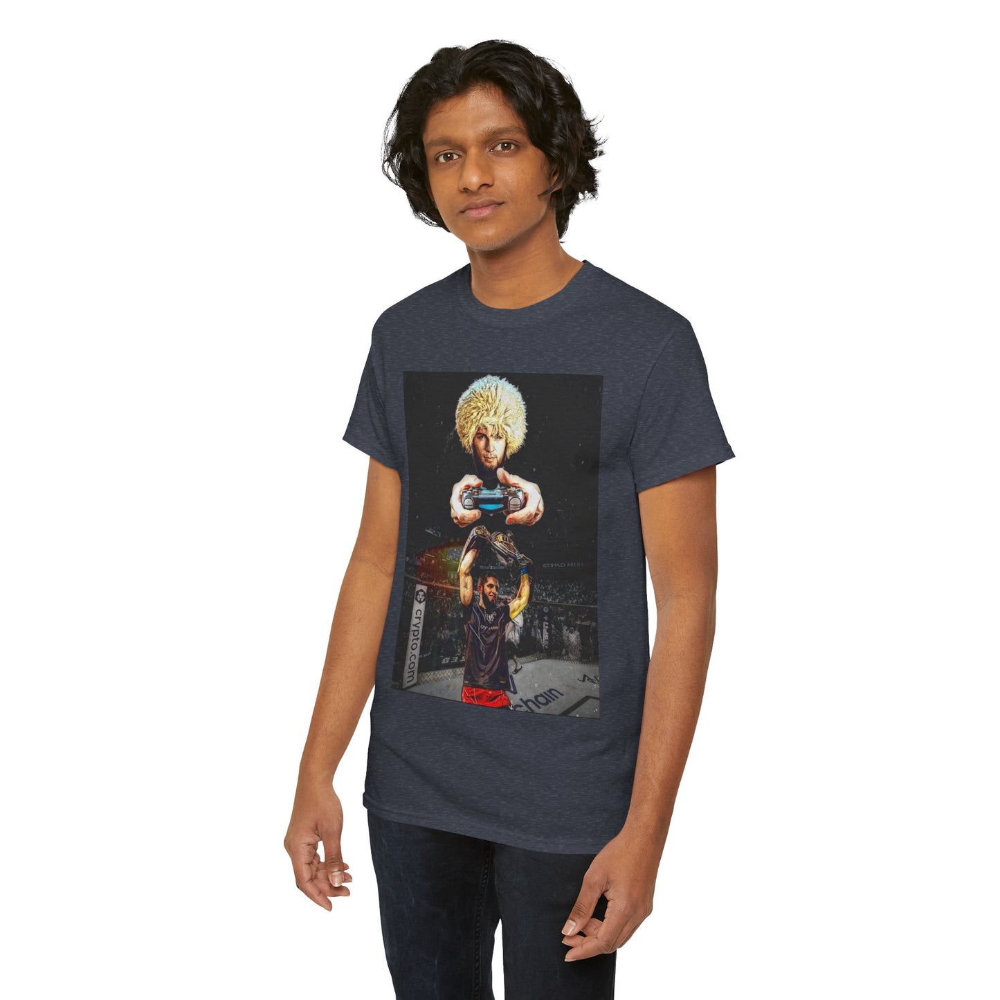 T-Shirt - Khabib Nurmagomedov on Game Mode with Islam Makhachev Graphic Tee