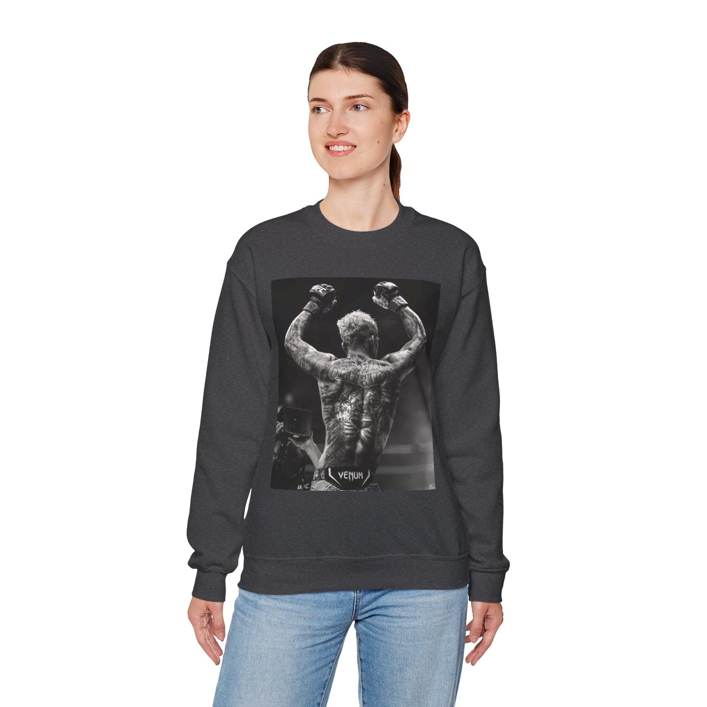 Charles Oliveira White Fitness Sweatshirt - Perfect for UFC Lovers