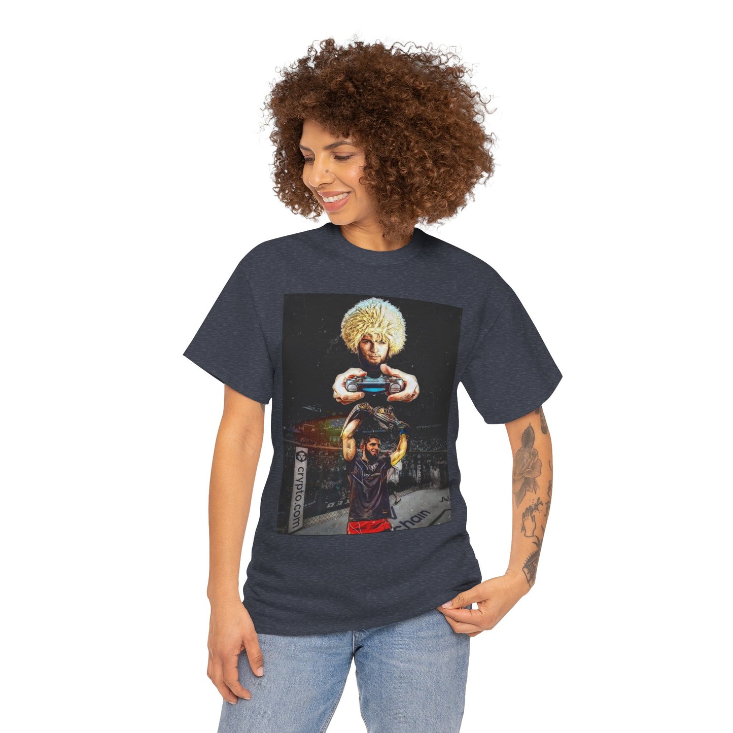 T-Shirt - Khabib Nurmagomedov on Game Mode with Islam Makhachev Graphic Tee