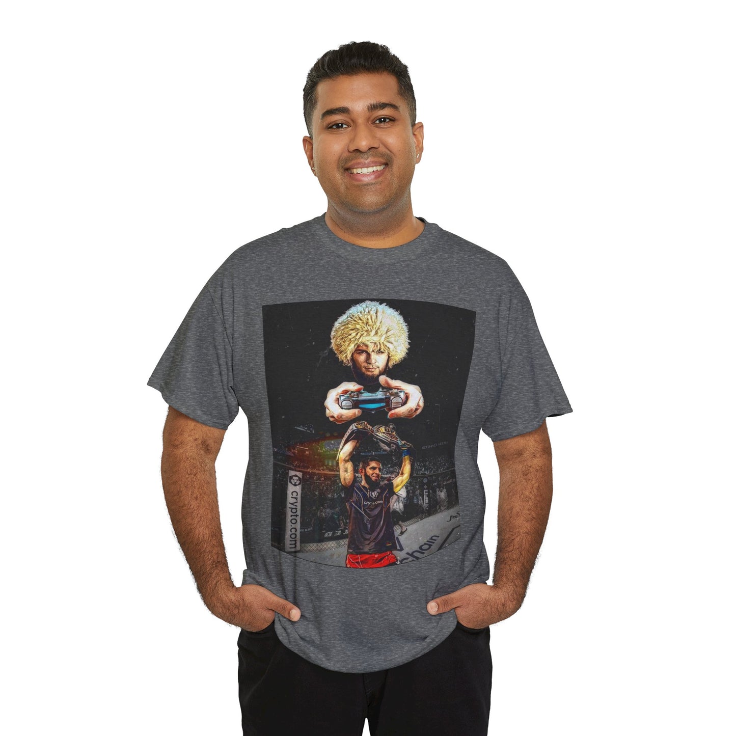 T-Shirt - Khabib Nurmagomedov on Game Mode with Islam Makhachev Graphic Tee