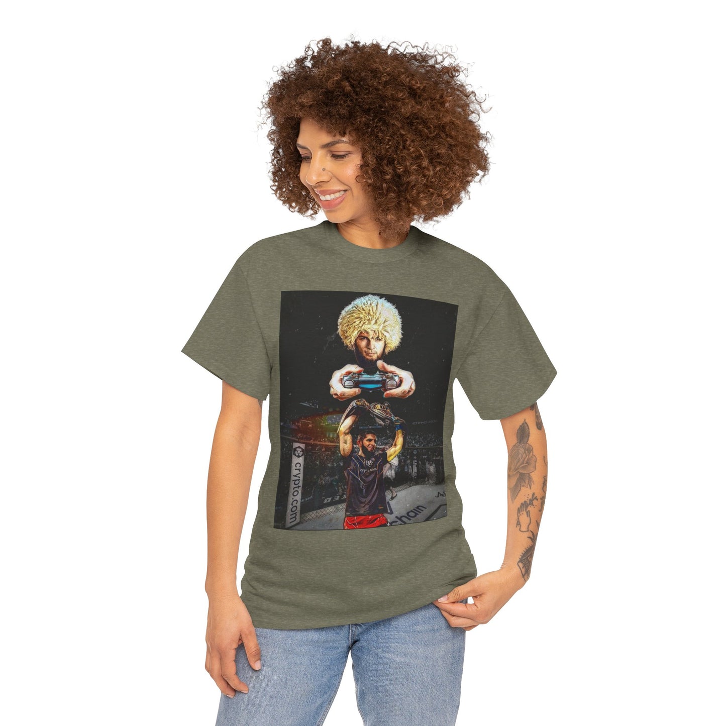 T-Shirt - Khabib Nurmagomedov on Game Mode with Islam Makhachev Graphic Tee