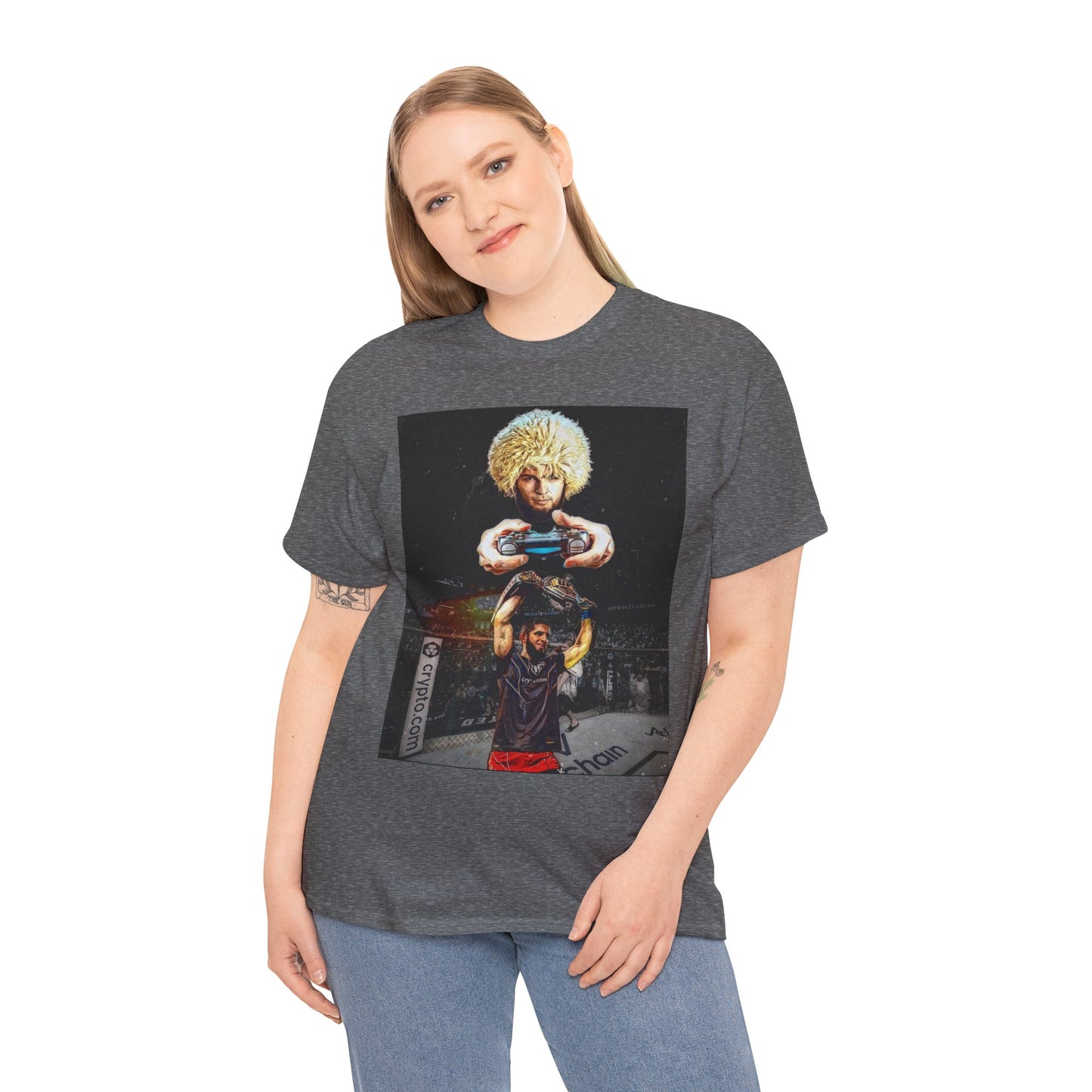 T-Shirt - Khabib Nurmagomedov on Game Mode with Islam Makhachev Graphic Tee