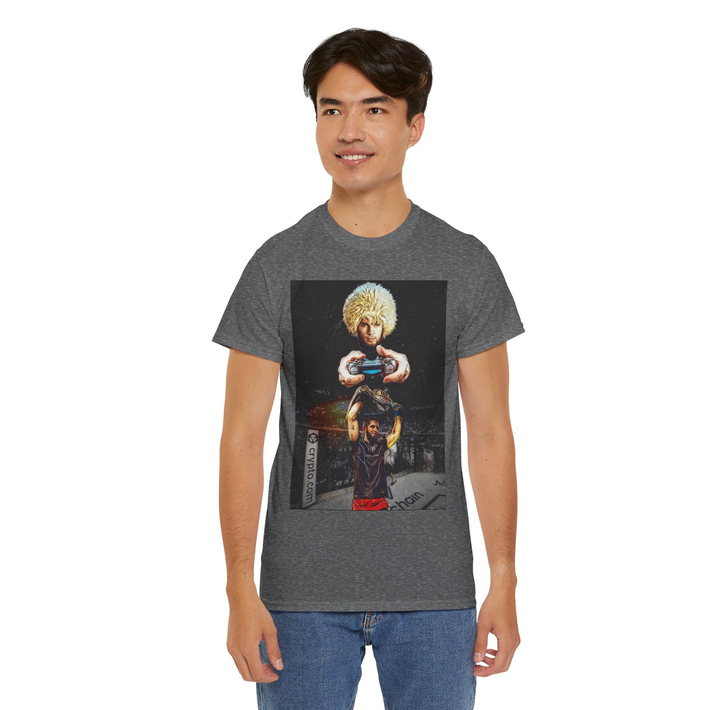 T-Shirt - Khabib Nurmagomedov on Game Mode with Islam Makhachev Graphic Tee