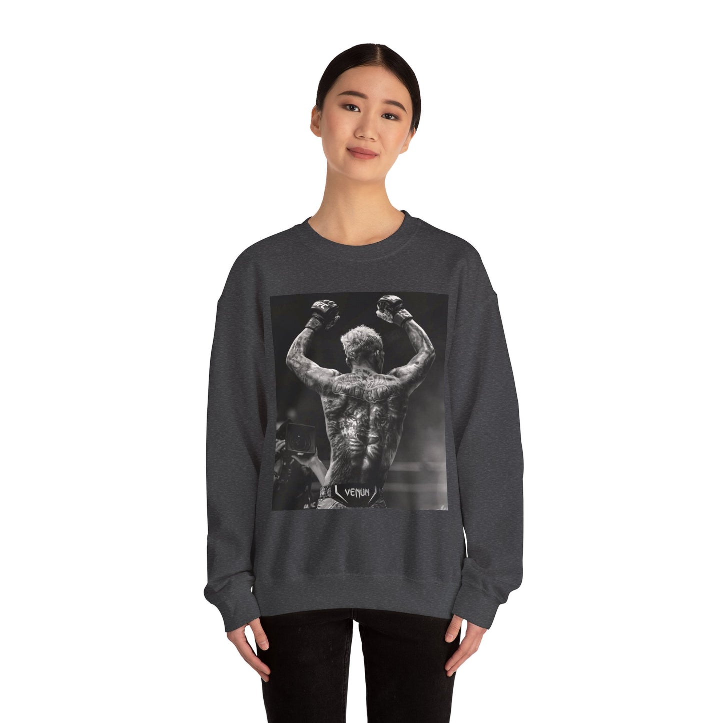 Charles Oliveira White Fitness Sweatshirt - Perfect for UFC Lovers