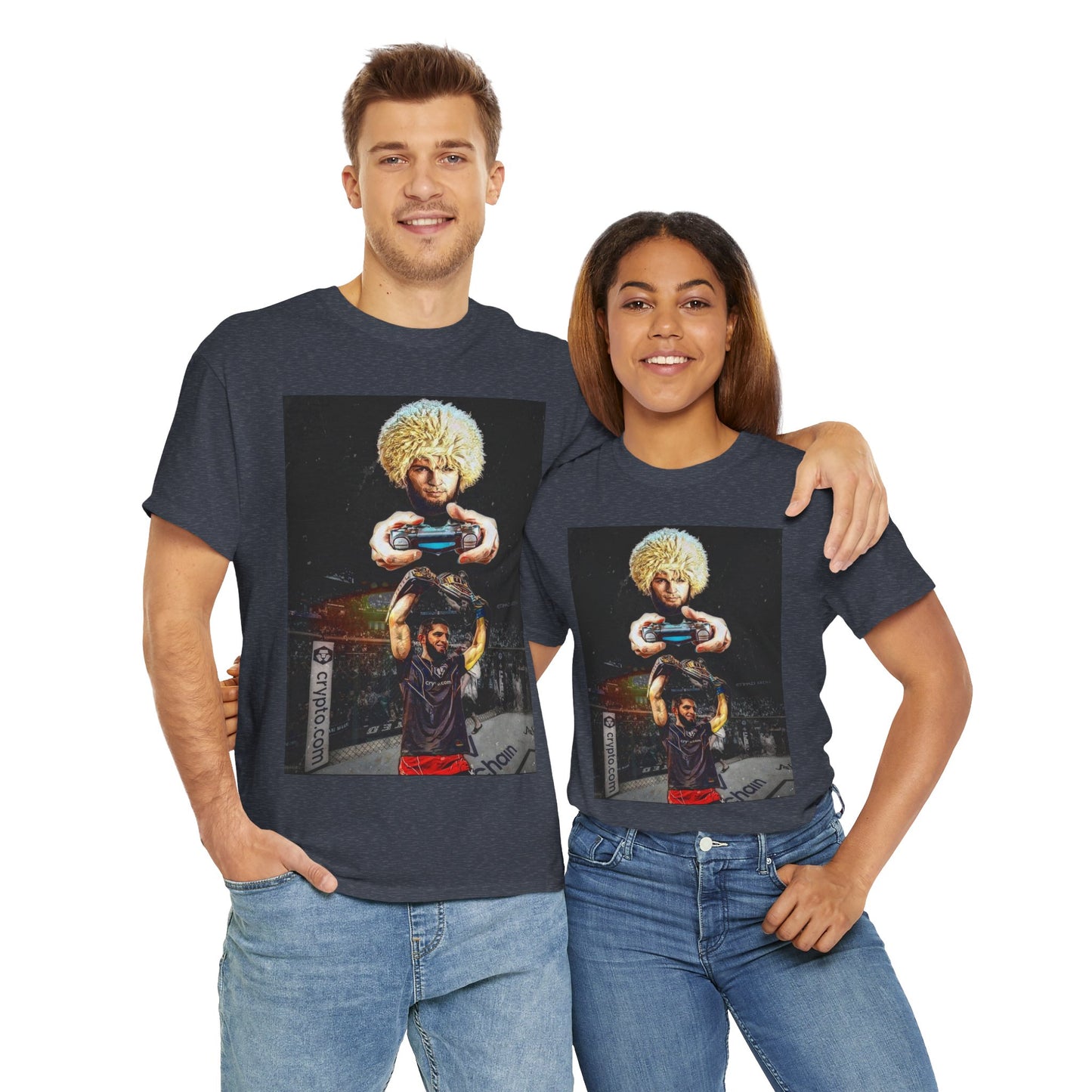 T-Shirt - Khabib Nurmagomedov on Game Mode with Islam Makhachev Graphic Tee