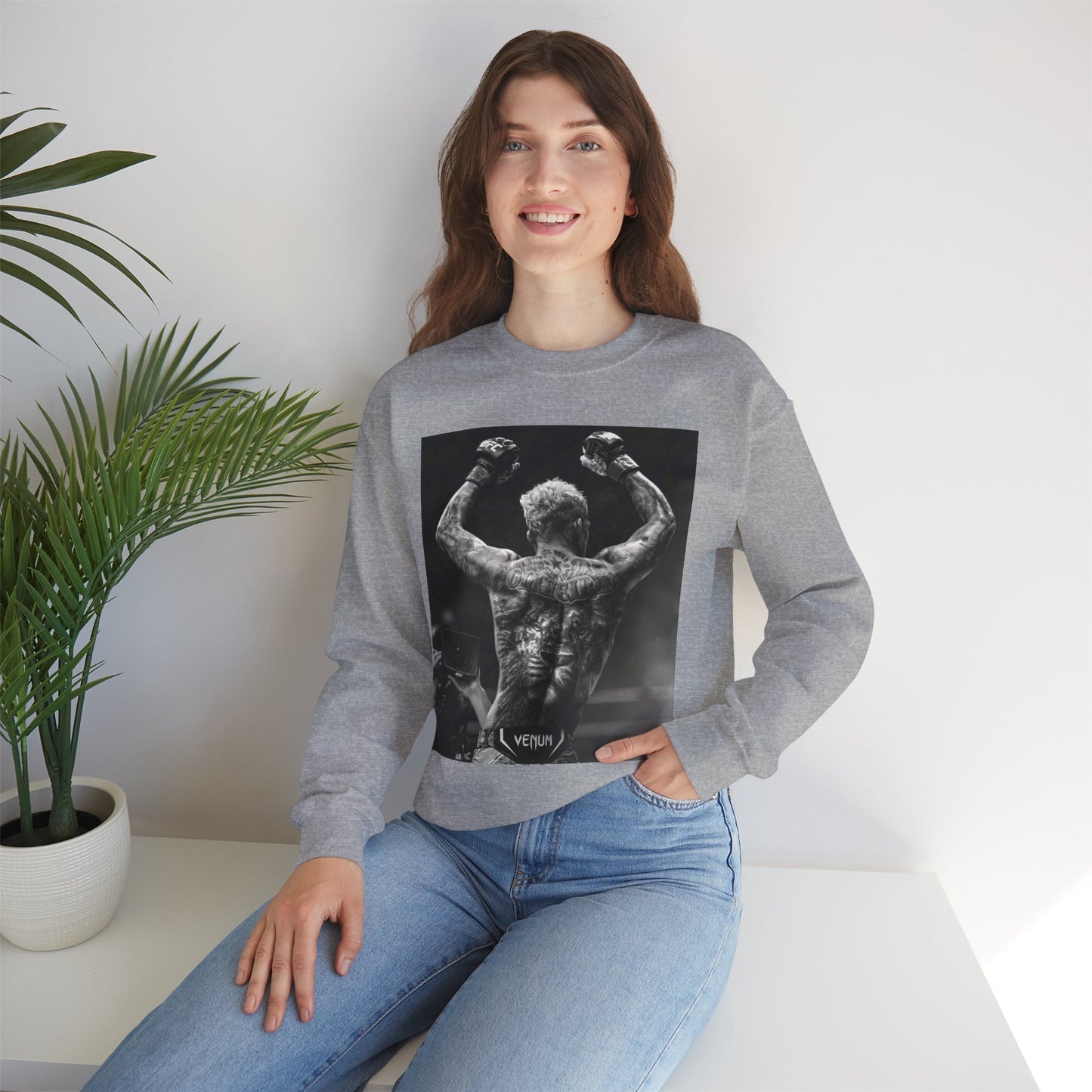 Charles Oliveira White Fitness Sweatshirt - Perfect for UFC Lovers