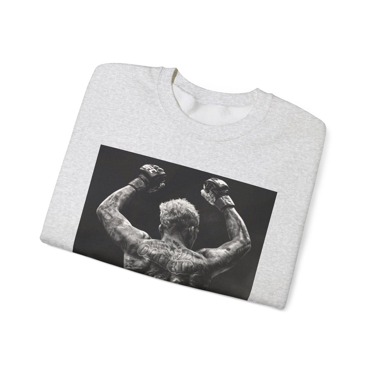 Charles Oliveira White Fitness Sweatshirt - Perfect for UFC Lovers