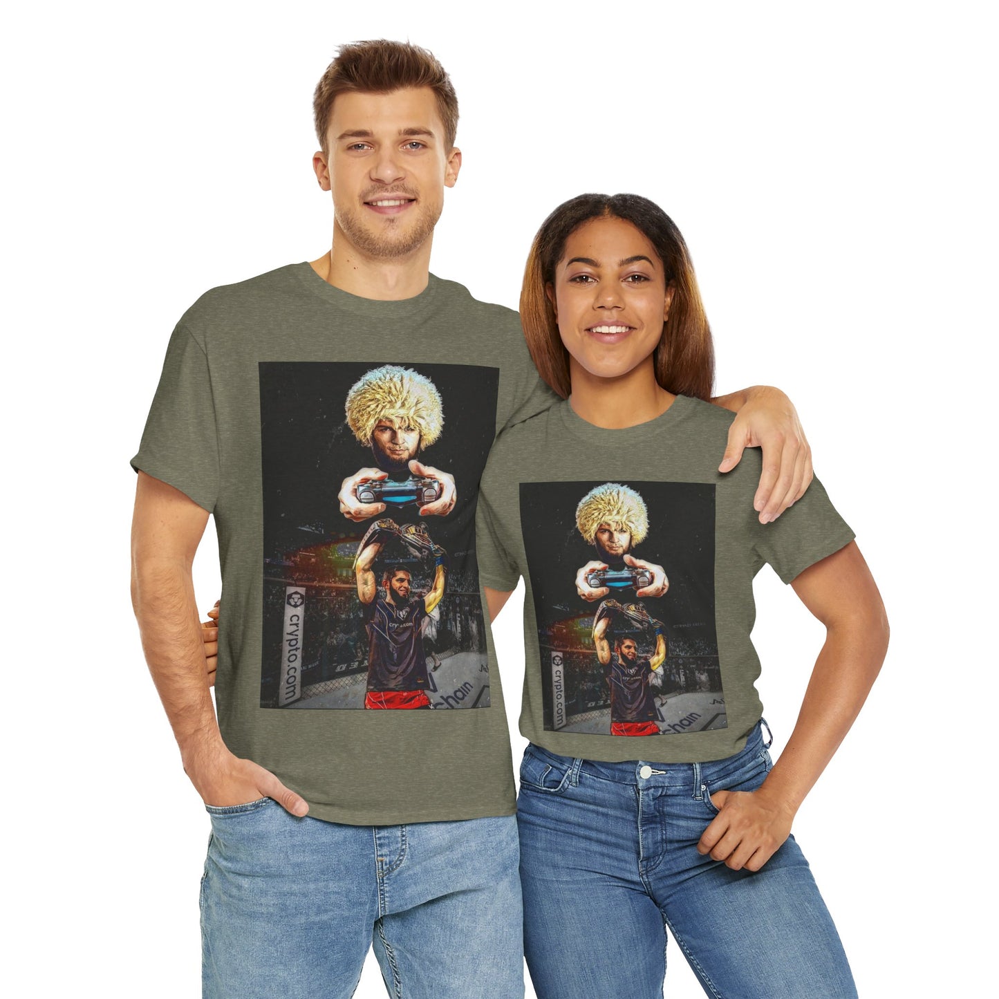T-Shirt - Khabib Nurmagomedov on Game Mode with Islam Makhachev Graphic Tee