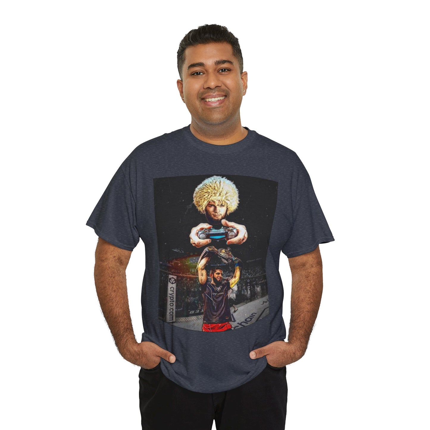 T-Shirt - Khabib Nurmagomedov on Game Mode with Islam Makhachev Graphic Tee