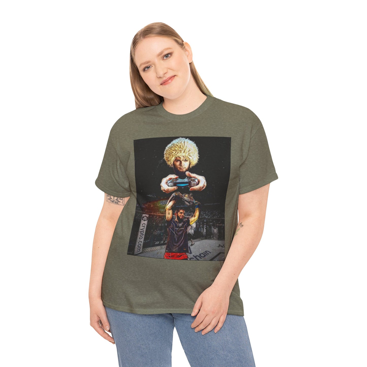T-Shirt - Khabib Nurmagomedov on Game Mode with Islam Makhachev Graphic Tee