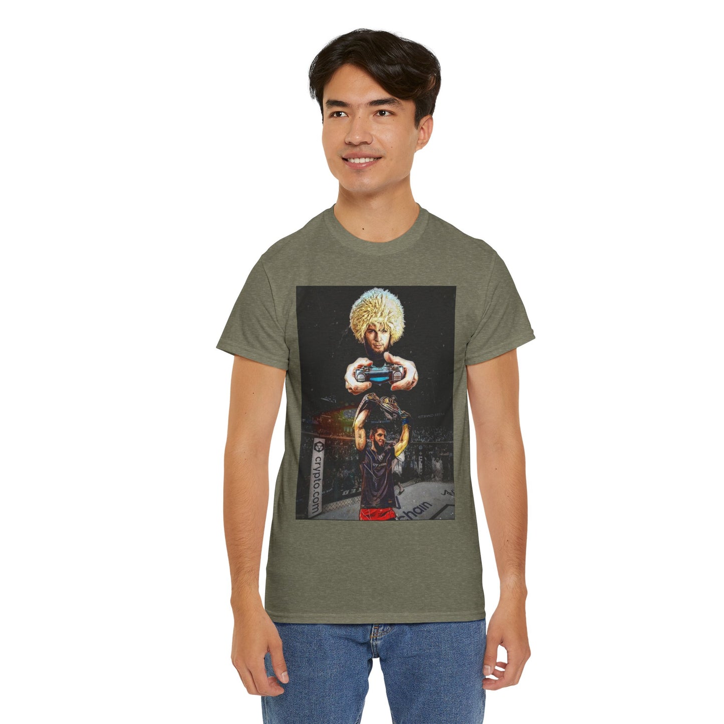 T-Shirt - Khabib Nurmagomedov on Game Mode with Islam Makhachev Graphic Tee