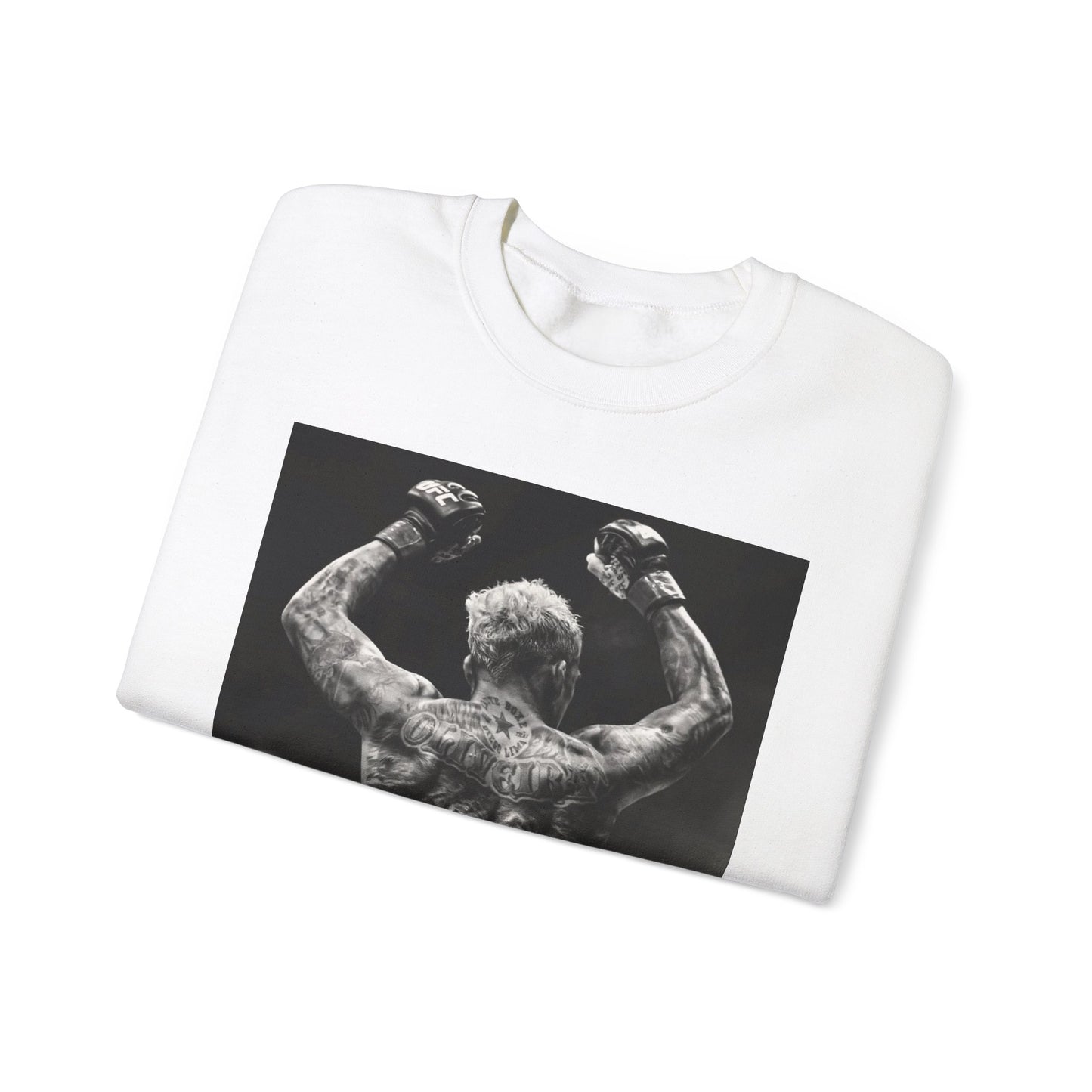 Charles Oliveira White Fitness Sweatshirt - Perfect for UFC Lovers