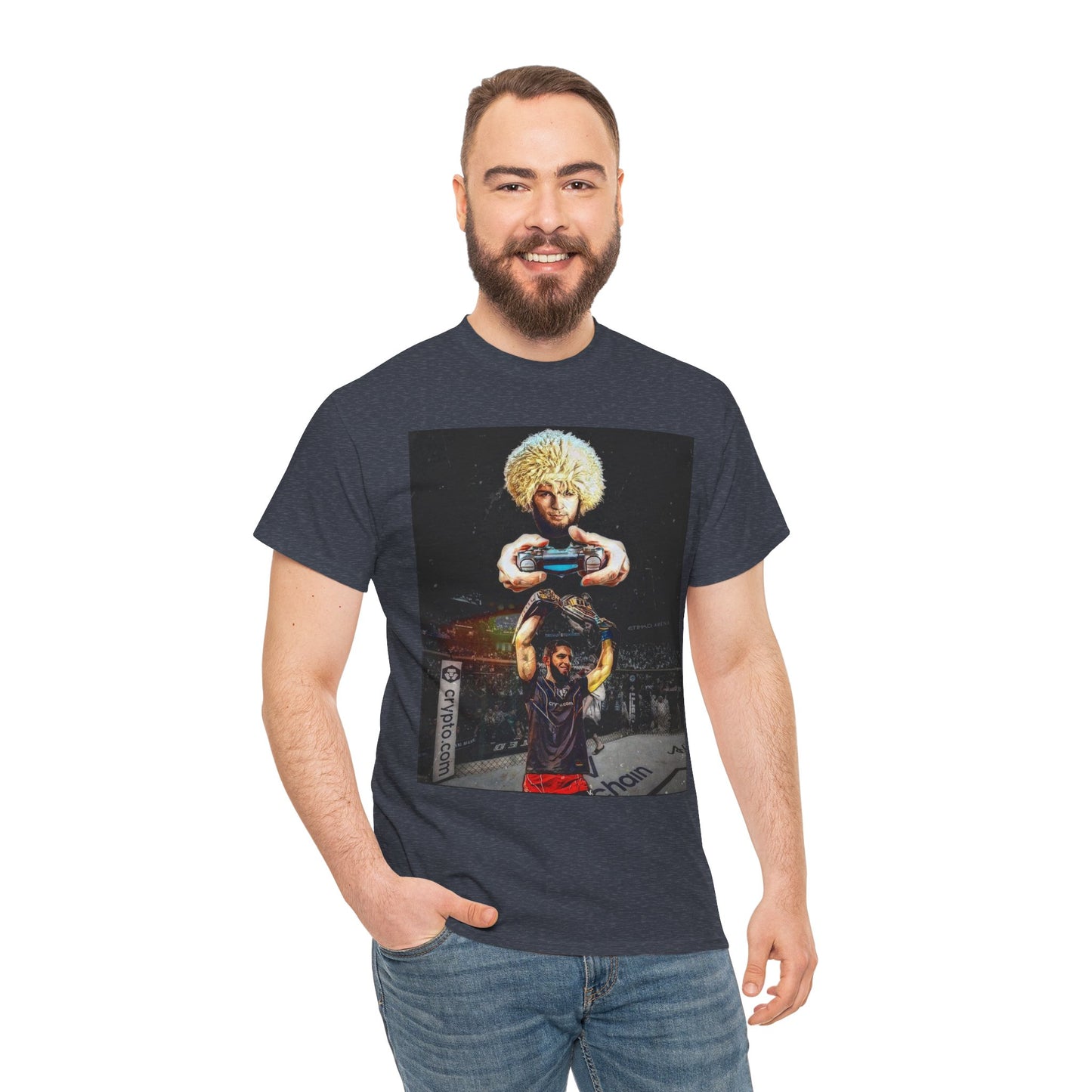 T-Shirt - Khabib Nurmagomedov on Game Mode with Islam Makhachev Graphic Tee