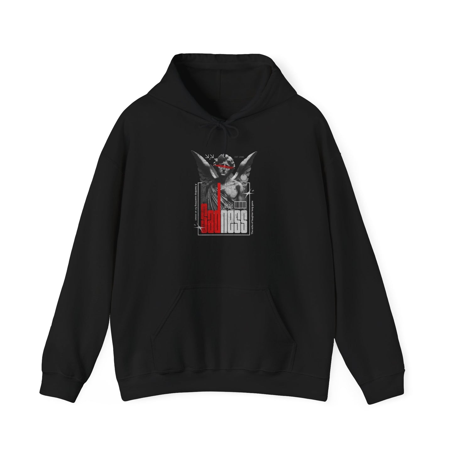 Angel Wings Hoodie — "God Bless" Gothic Graphic Pullover