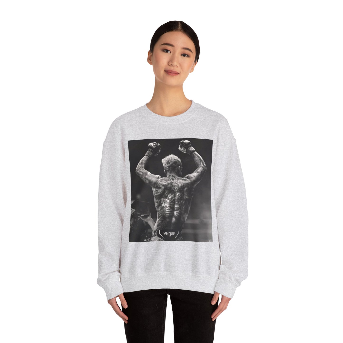 Charles Oliveira White Fitness Sweatshirt - Perfect for UFC Lovers