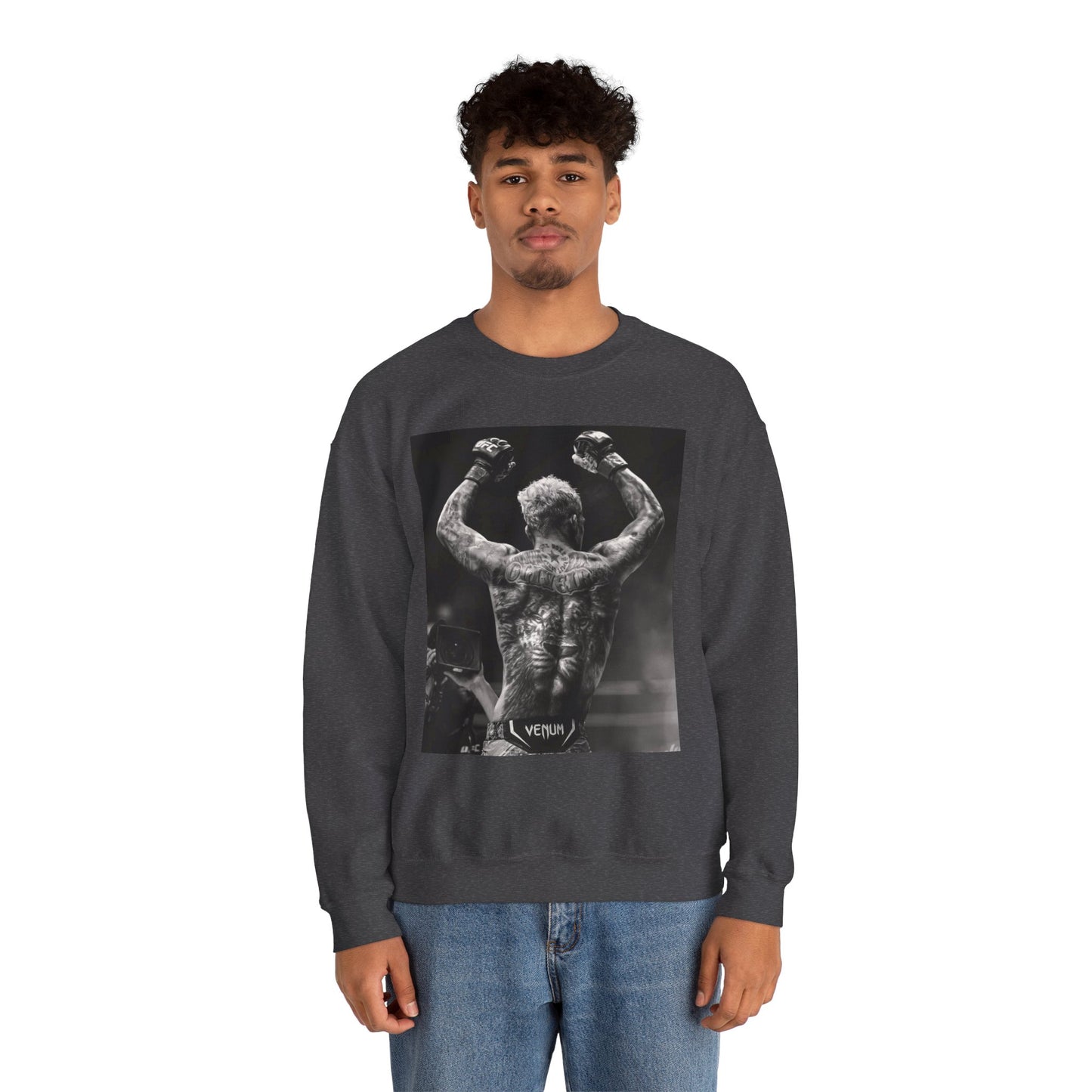 Charles Oliveira White Fitness Sweatshirt - Perfect for UFC Lovers