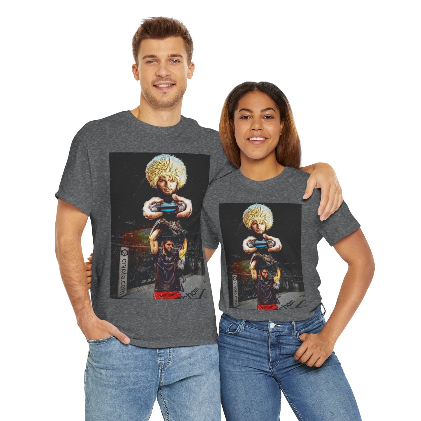 T-Shirt - Khabib Nurmagomedov on Game Mode with Islam Makhachev Graphic Tee