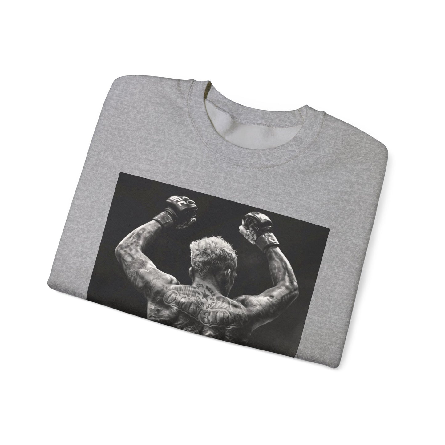Charles Oliveira White Fitness Sweatshirt - Perfect for UFC Lovers