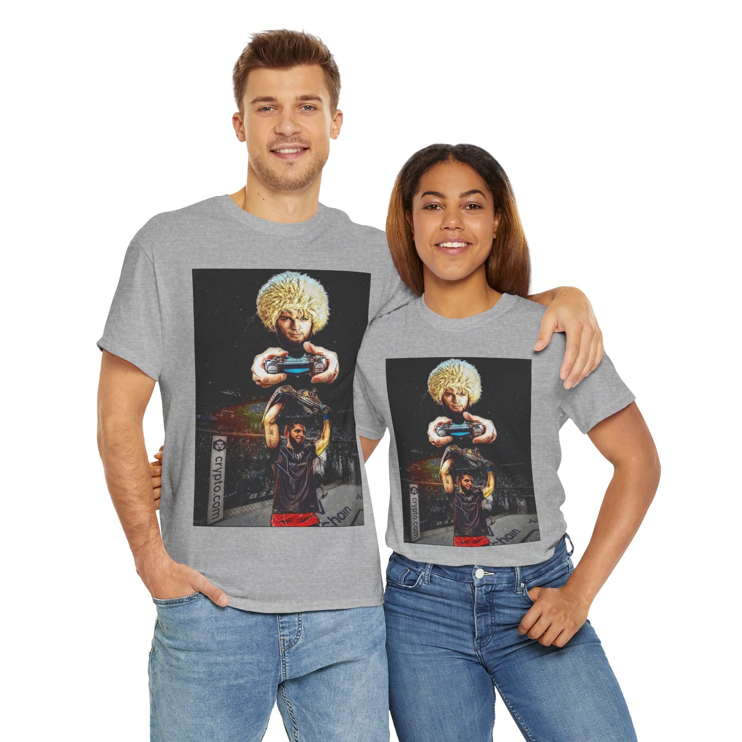 T-Shirt - Khabib Nurmagomedov on Game Mode with Islam Makhachev Graphic Tee