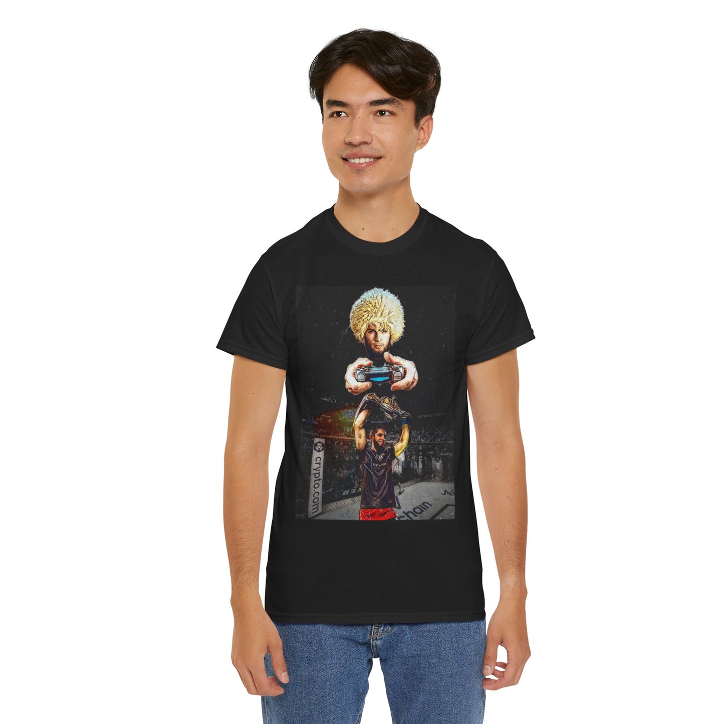 T-Shirt - Khabib Nurmagomedov on Game Mode with Islam Makhachev Graphic Tee