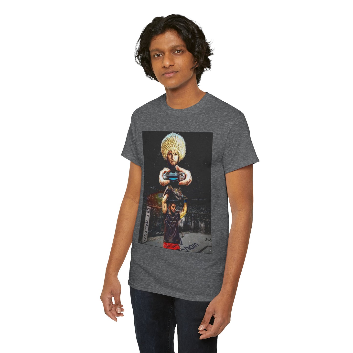 T-Shirt - Khabib Nurmagomedov on Game Mode with Islam Makhachev Graphic Tee