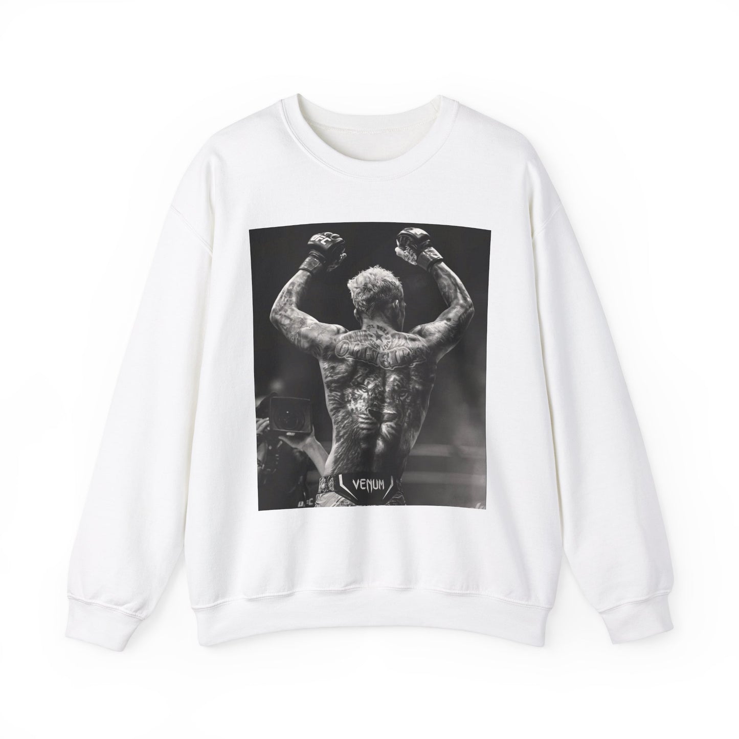 Charles Oliveira White Fitness Sweatshirt - Perfect for UFC Lovers