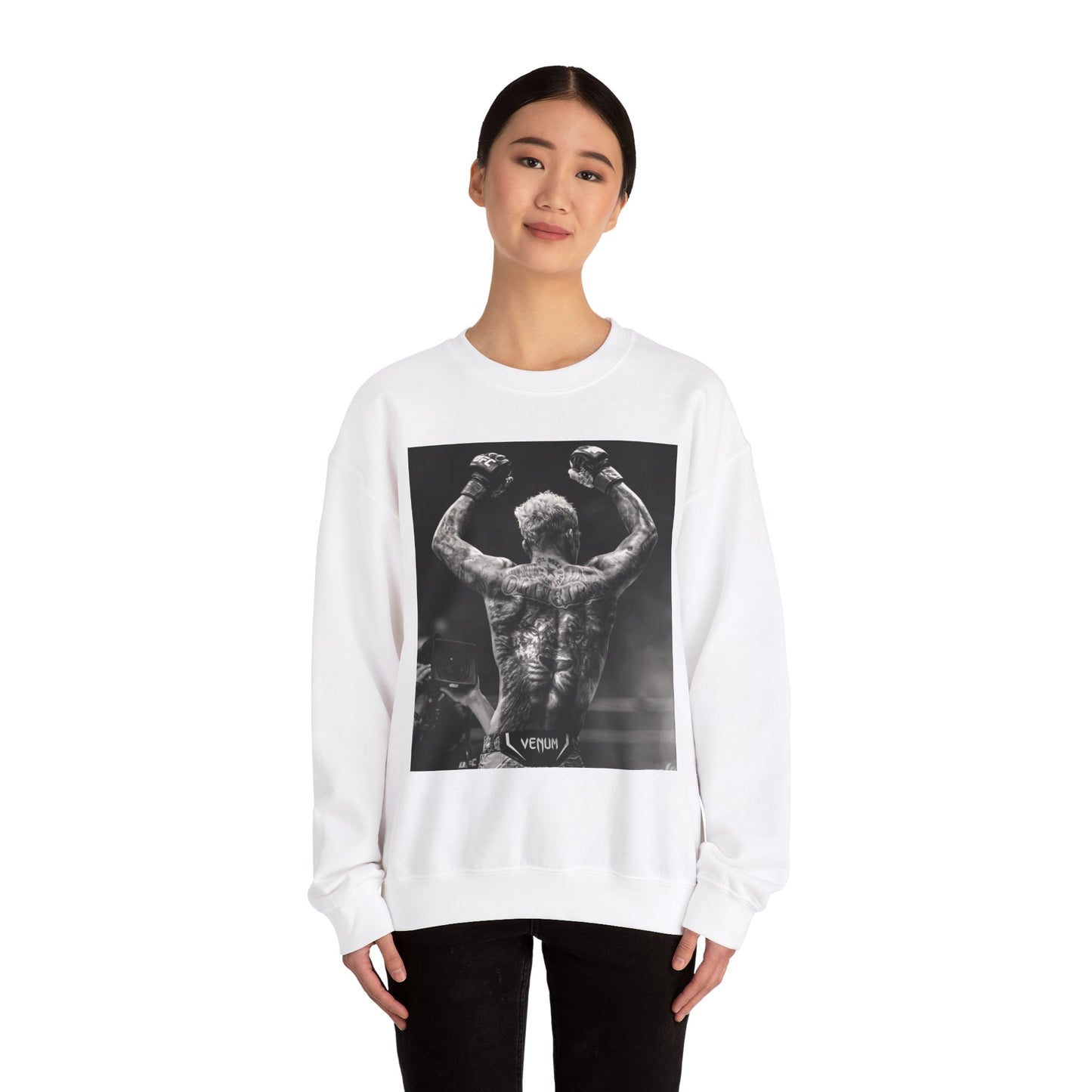 Charles Oliveira White Fitness Sweatshirt - Perfect for UFC Lovers