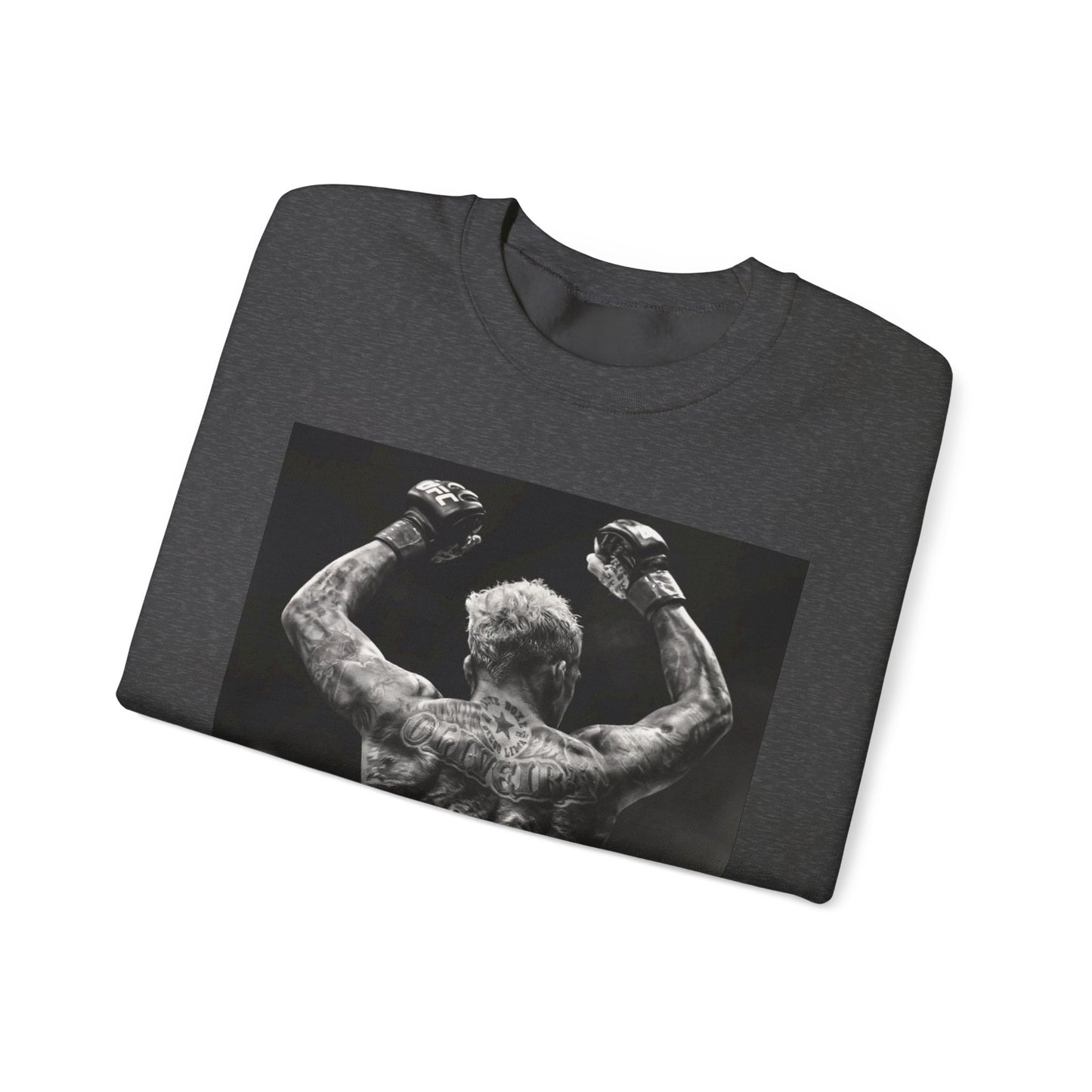 Charles Oliveira White Fitness Sweatshirt - Perfect for UFC Lovers
