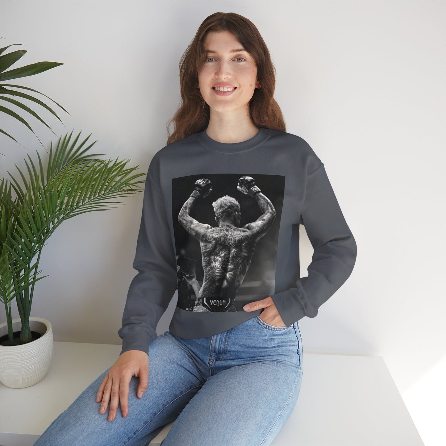Charles Oliveira White Fitness Sweatshirt - Perfect for UFC Lovers