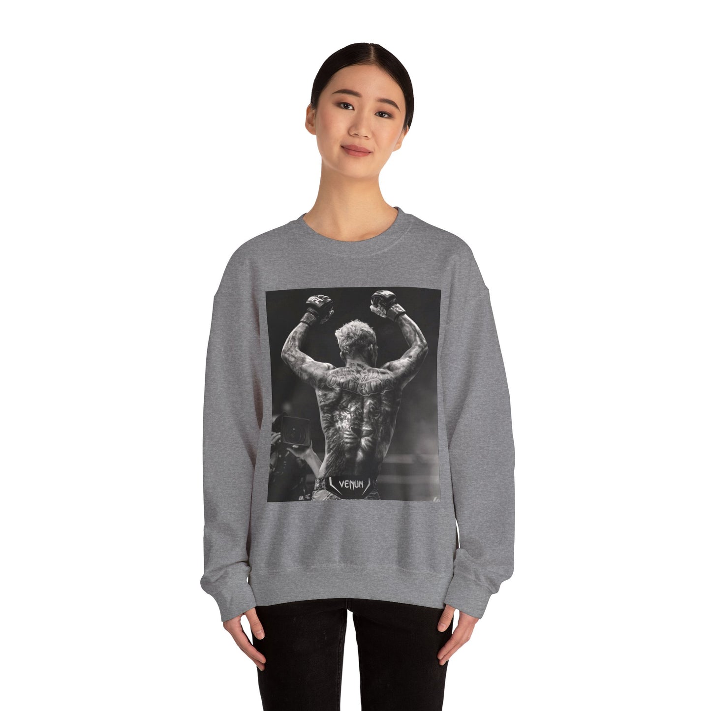 Charles Oliveira White Fitness Sweatshirt - Perfect for UFC Lovers
