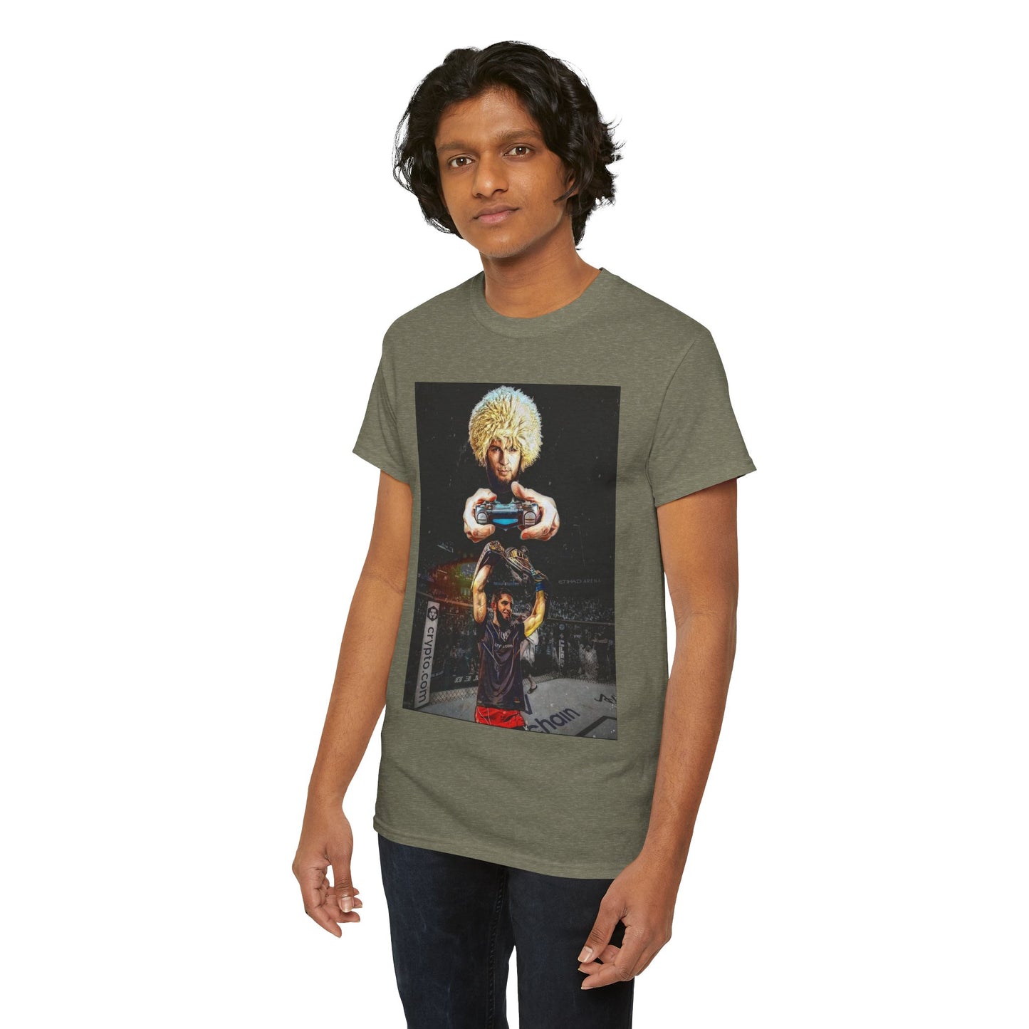 T-Shirt - Khabib Nurmagomedov on Game Mode with Islam Makhachev Graphic Tee