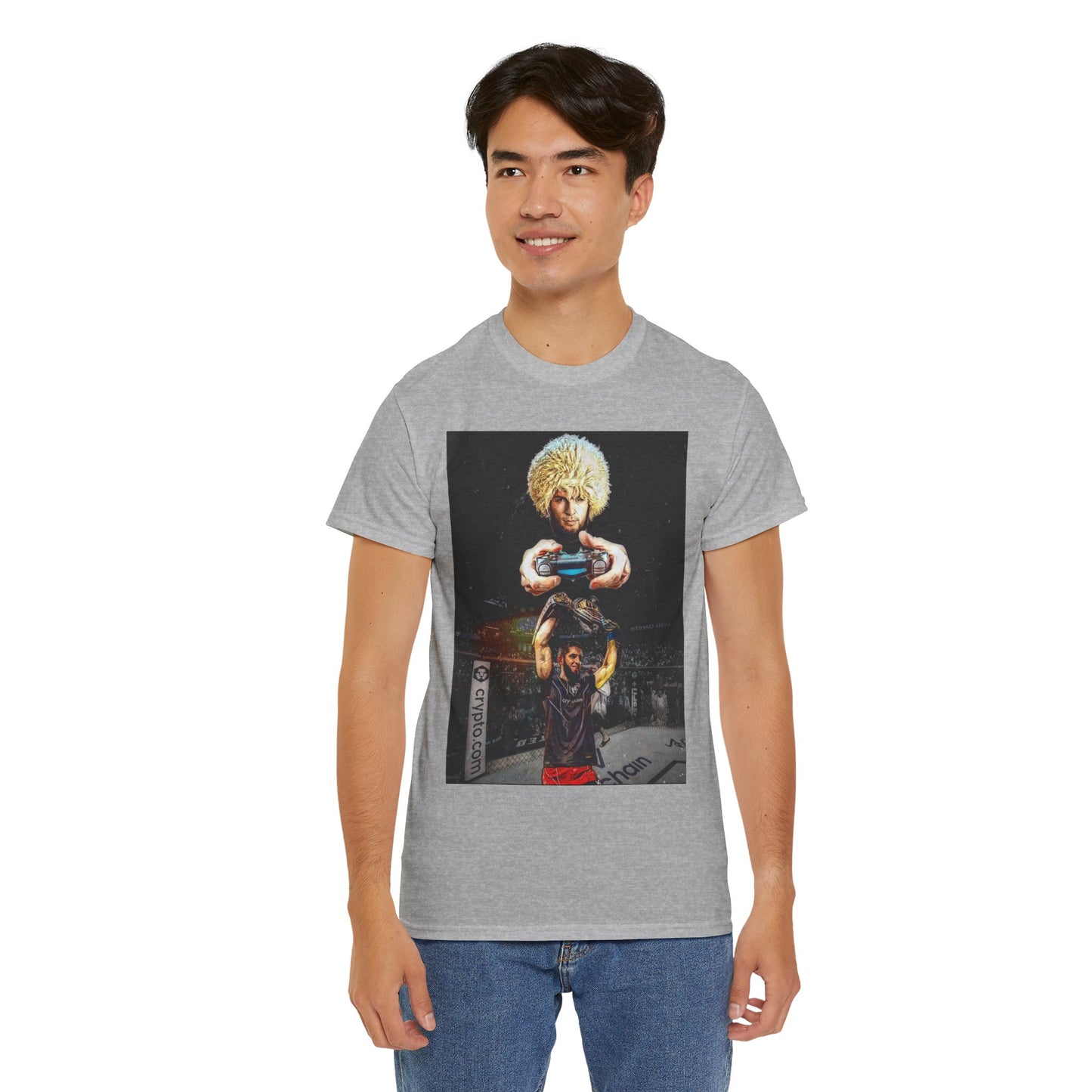 T-Shirt - Khabib Nurmagomedov on Game Mode with Islam Makhachev Graphic Tee