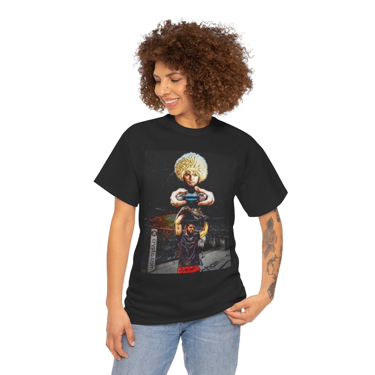 T-Shirt - Khabib Nurmagomedov on Game Mode with Islam Makhachev Graphic Tee