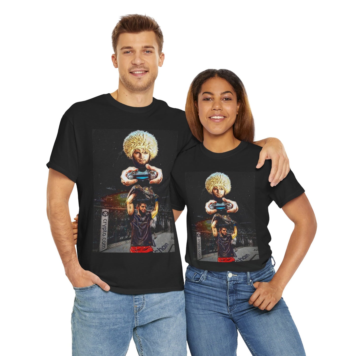 T-Shirt - Khabib Nurmagomedov on Game Mode with Islam Makhachev Graphic Tee