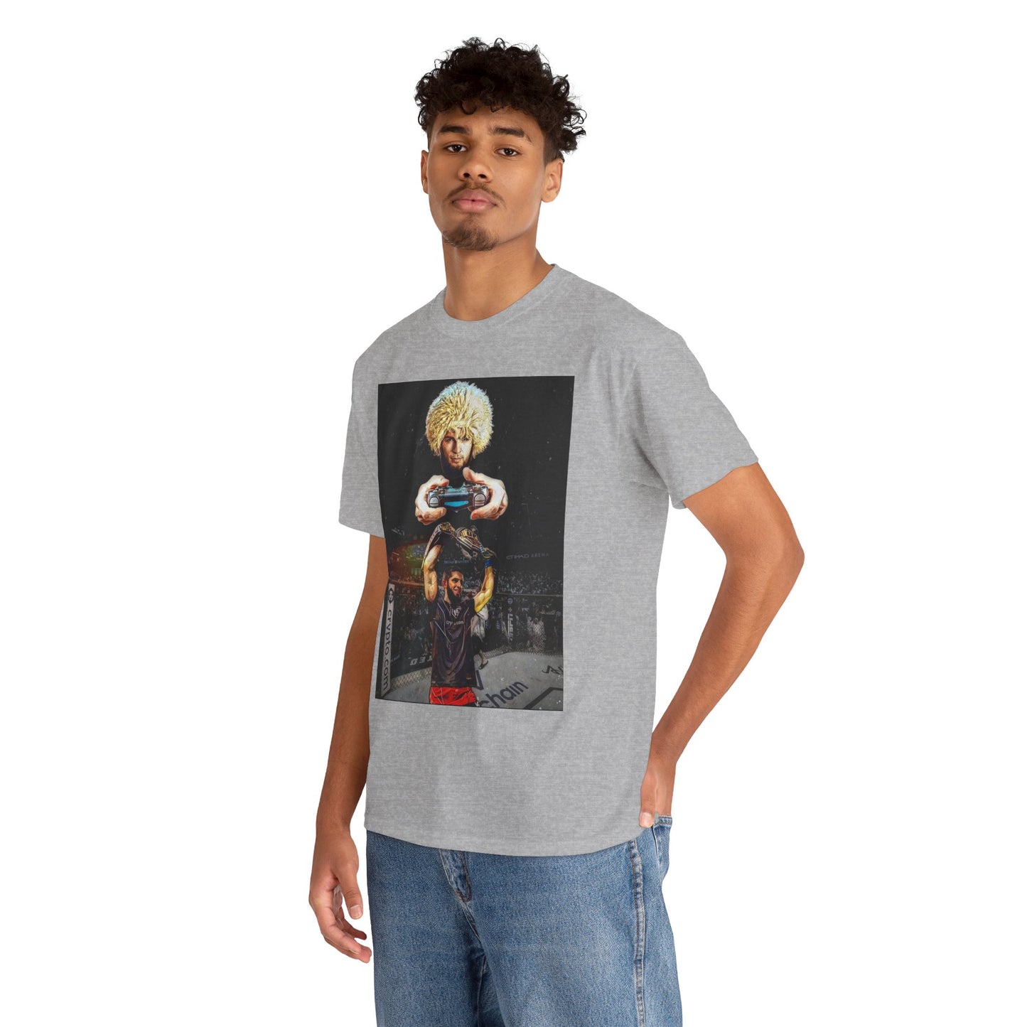 T-Shirt - Khabib Nurmagomedov on Game Mode with Islam Makhachev Graphic Tee