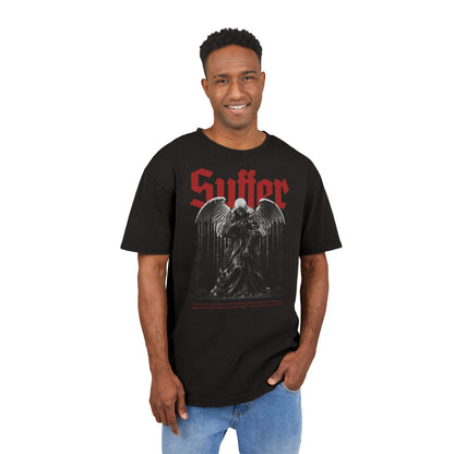 “Suffer”  Graphic Tee — Vintage Acid-Wash Oversized T-Shirt